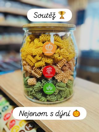 🏆 Vyhlašujeme podzimní SOUTĚŽ NEJEN S DÝNÍ 🎃 Hrajeme o tuhle krásnou nádobu plnou těstovin a k tomu dárkový poukaz v...